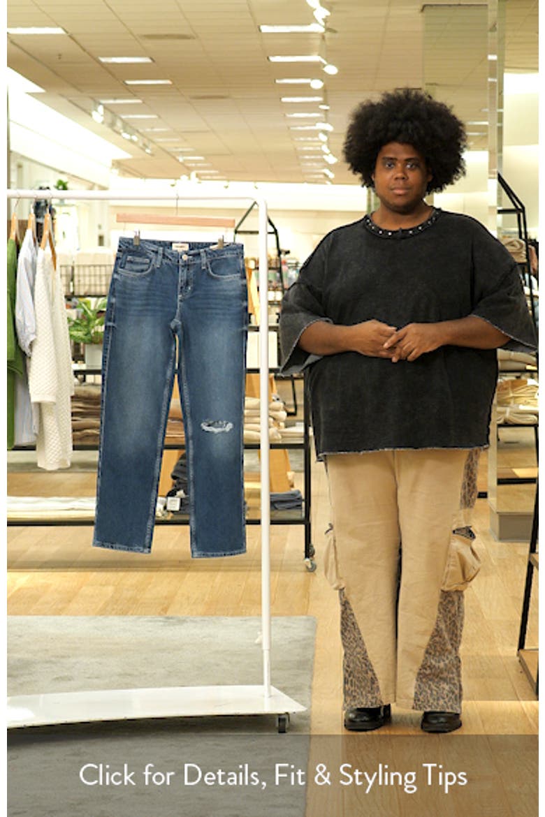 Nevia Ripped Slouchy Straight Leg Jeans video