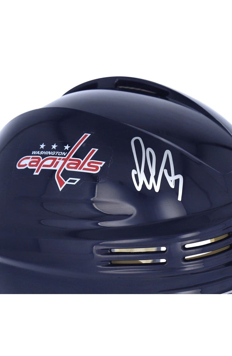 FANATICS AUTHENTIC Alex Ovechkin Washington Capitals Autographed Navy Mini Helmet, Alternate, color,