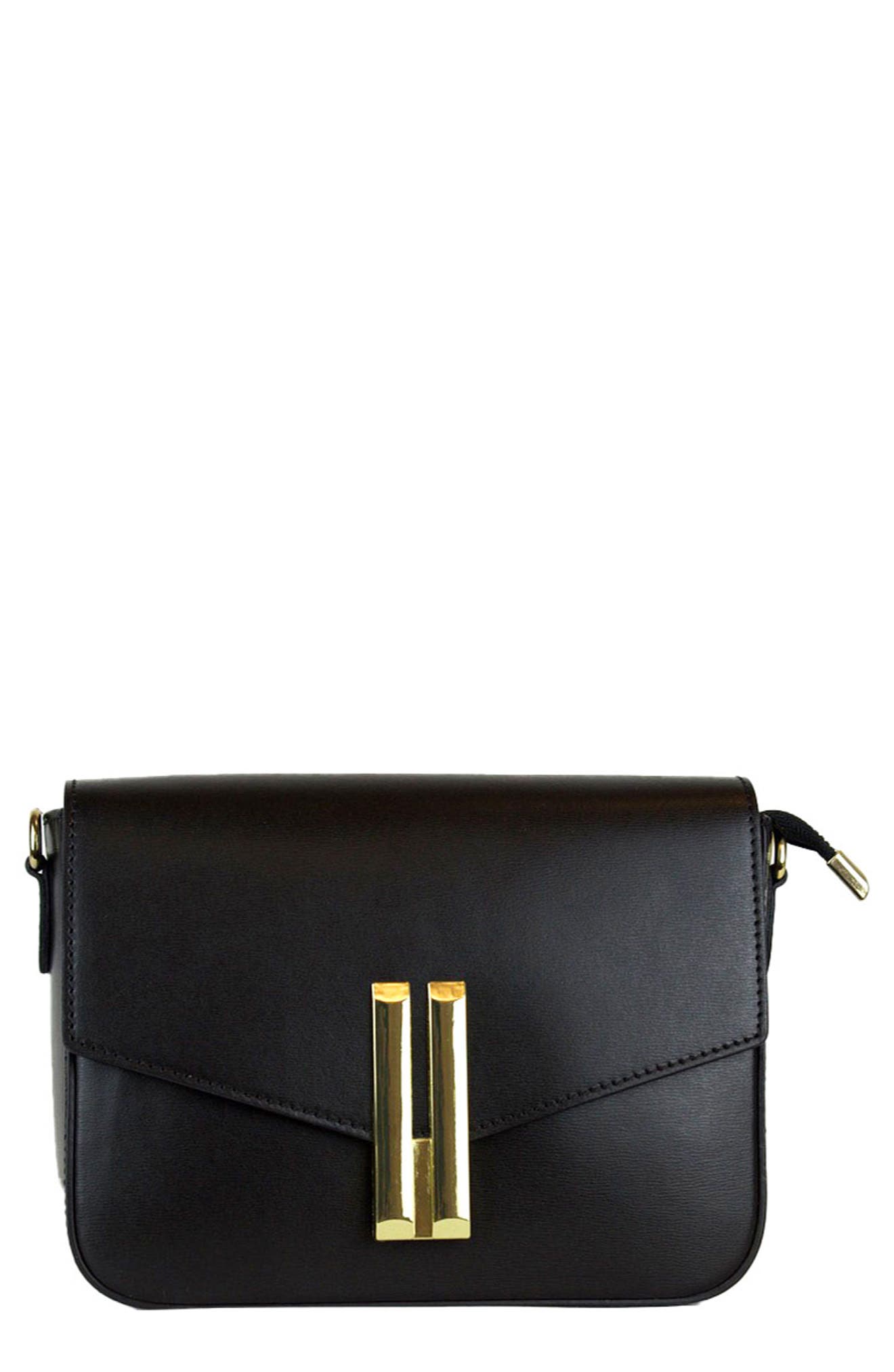 Persaman New York Leather Flap Crossbody Bag