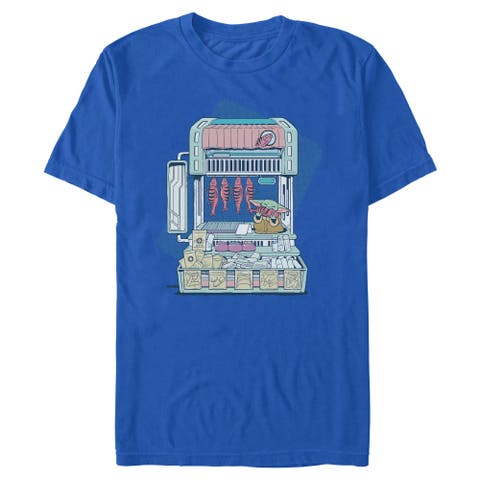 Mens Star Wars The Mandalorian and Grogu The Child Street Stall T Shirt