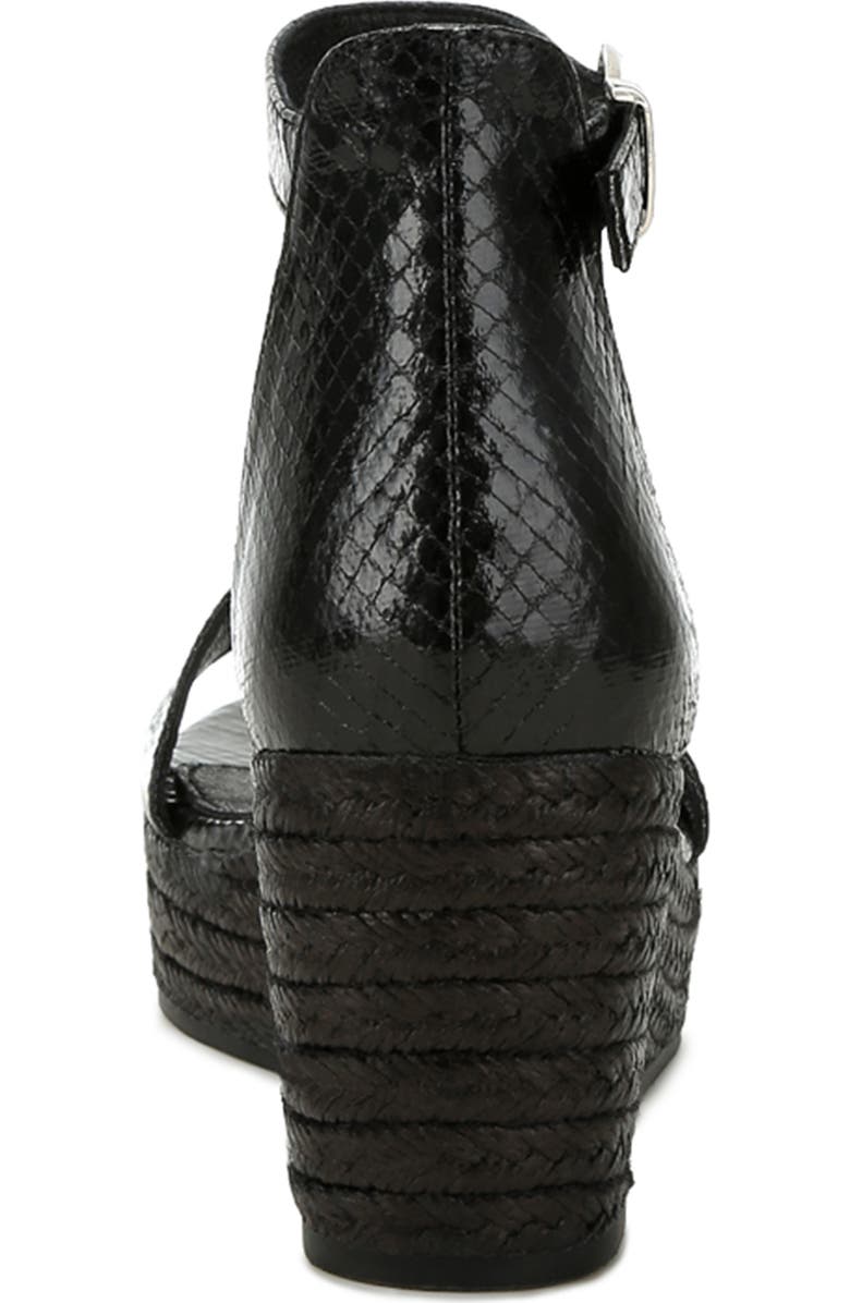 LONDON RAG Utah Platform Wedge Espadrille Sandal, Alternate, color, Black