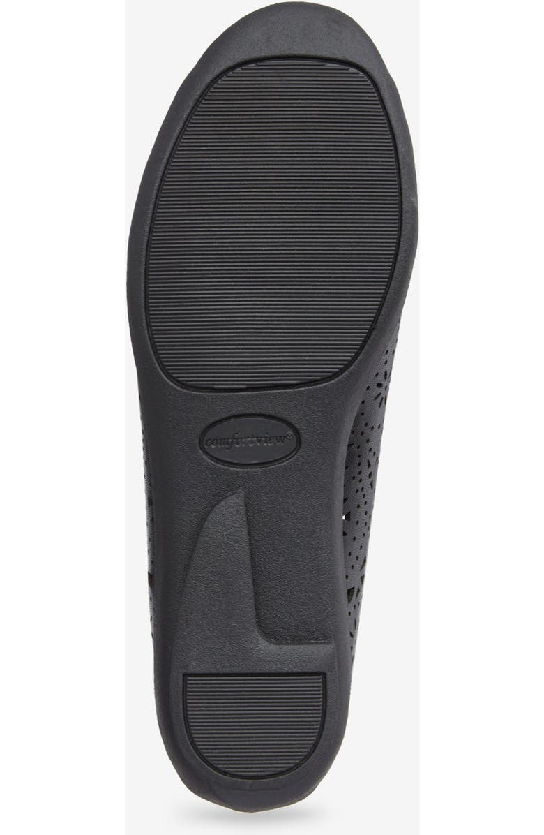 Comfortview The Korrina Slip On Flat, Alternate, color, Black