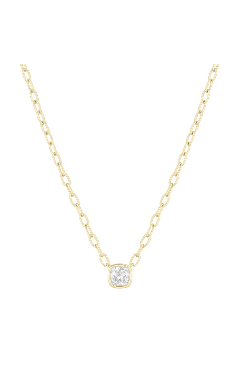 Electric Picks Beverly Hills Square Bezel Charm Necklace, Main, color, 