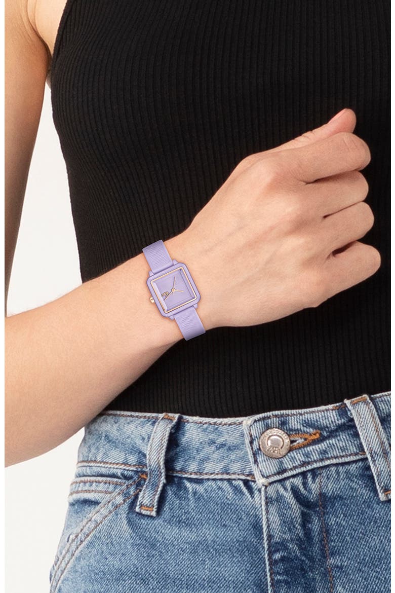 Flow Silicone Strap Watch, 26mm, Alternate, color, PURPLE