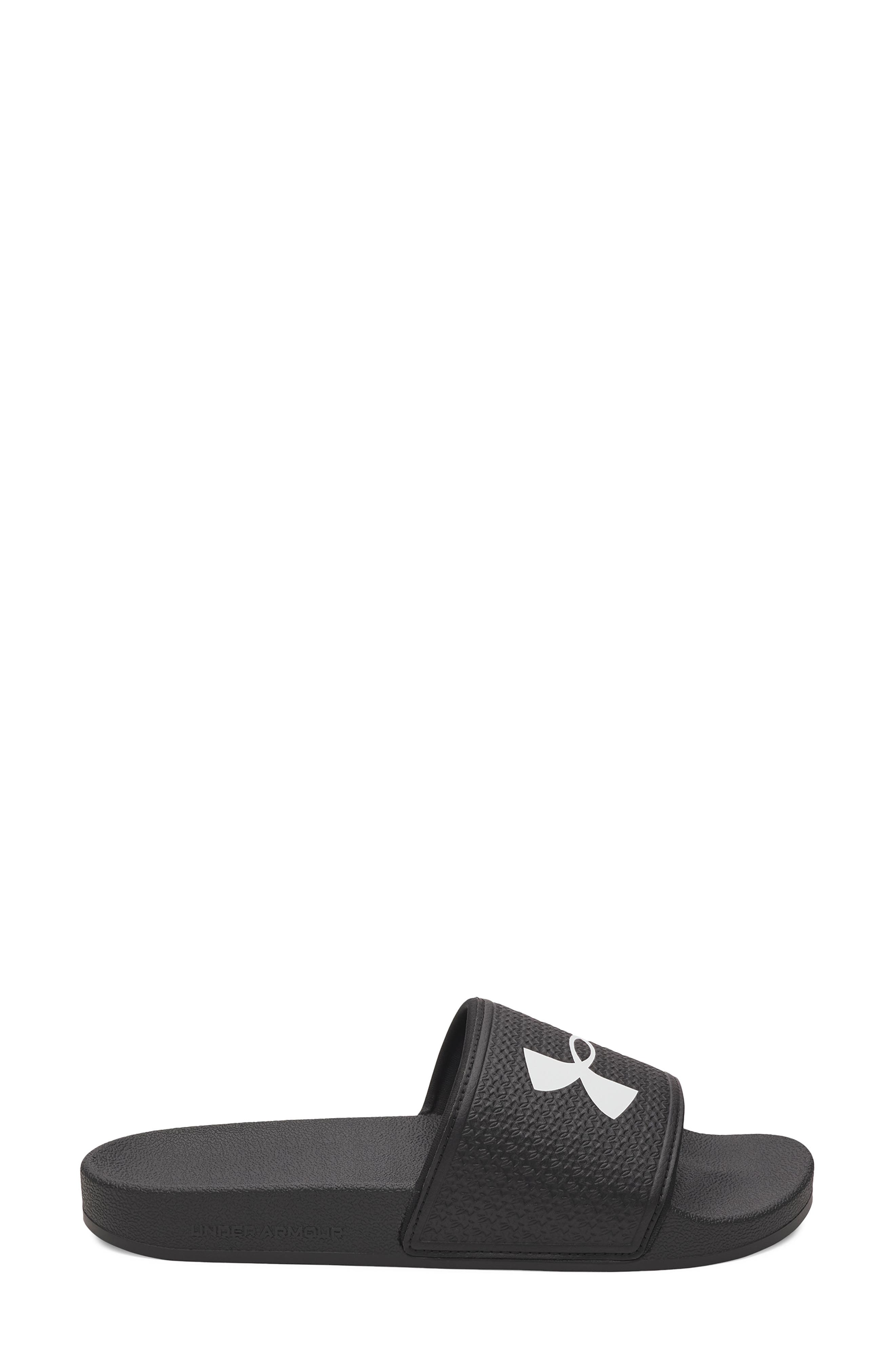 Under Armour UA ARMR Slide Sandal, Alternate, color, Black / Black / White