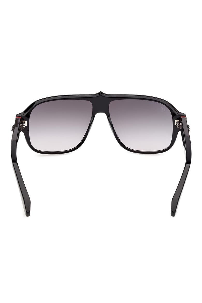 59mm Navigator Sunglasses, Alternate, color, BLACK/ GUNMETAL/ BILAYER BLACK