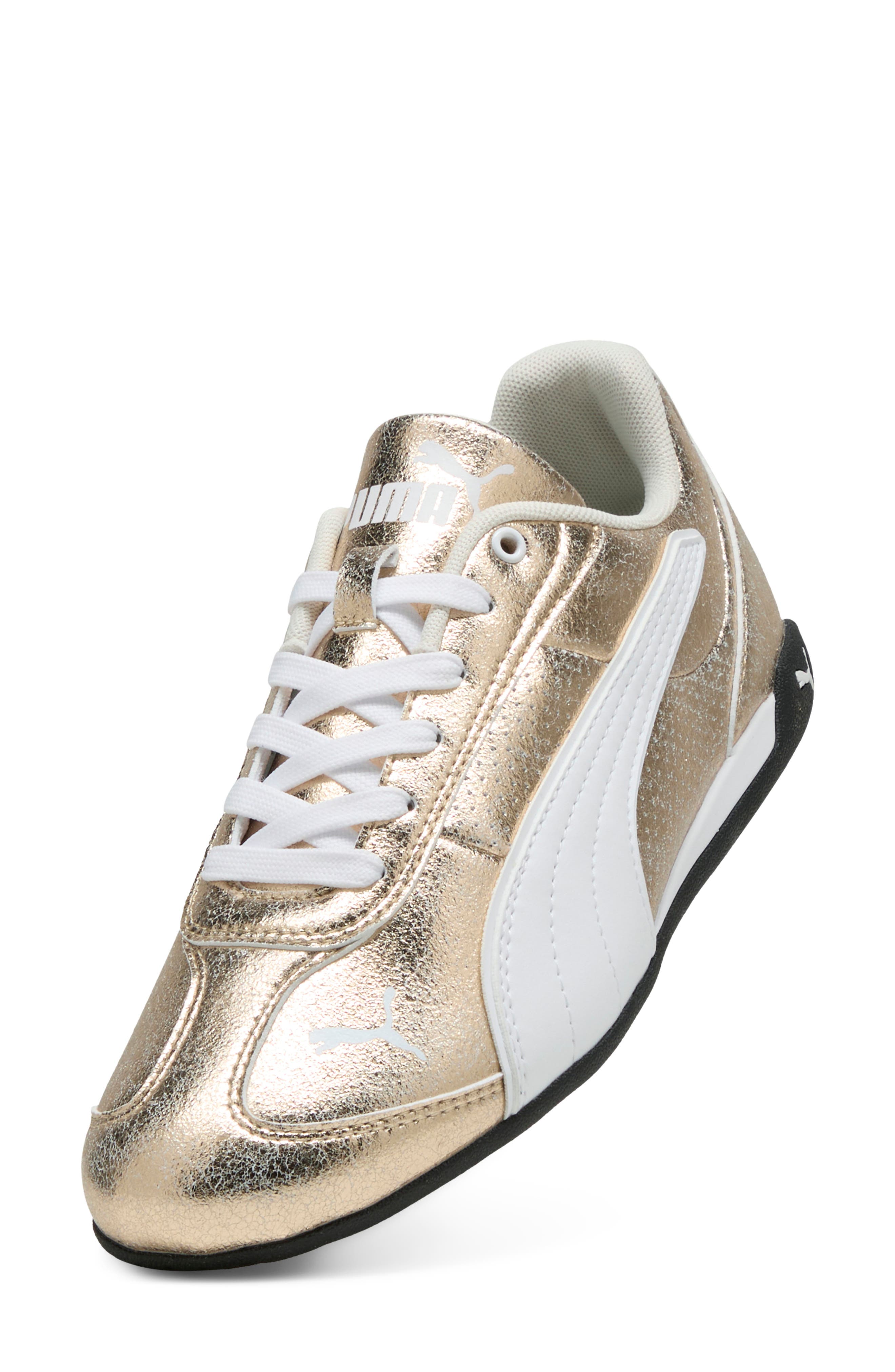 Replicat-X Metallic Sneaker, Alternate, color, PUMA GOLD/ PUMA WHITE