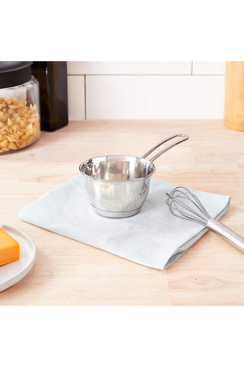 Saucepan w/ Clad Bottom, 0.26 qt., 4-Inch Diameter, Alternate, color, Silver