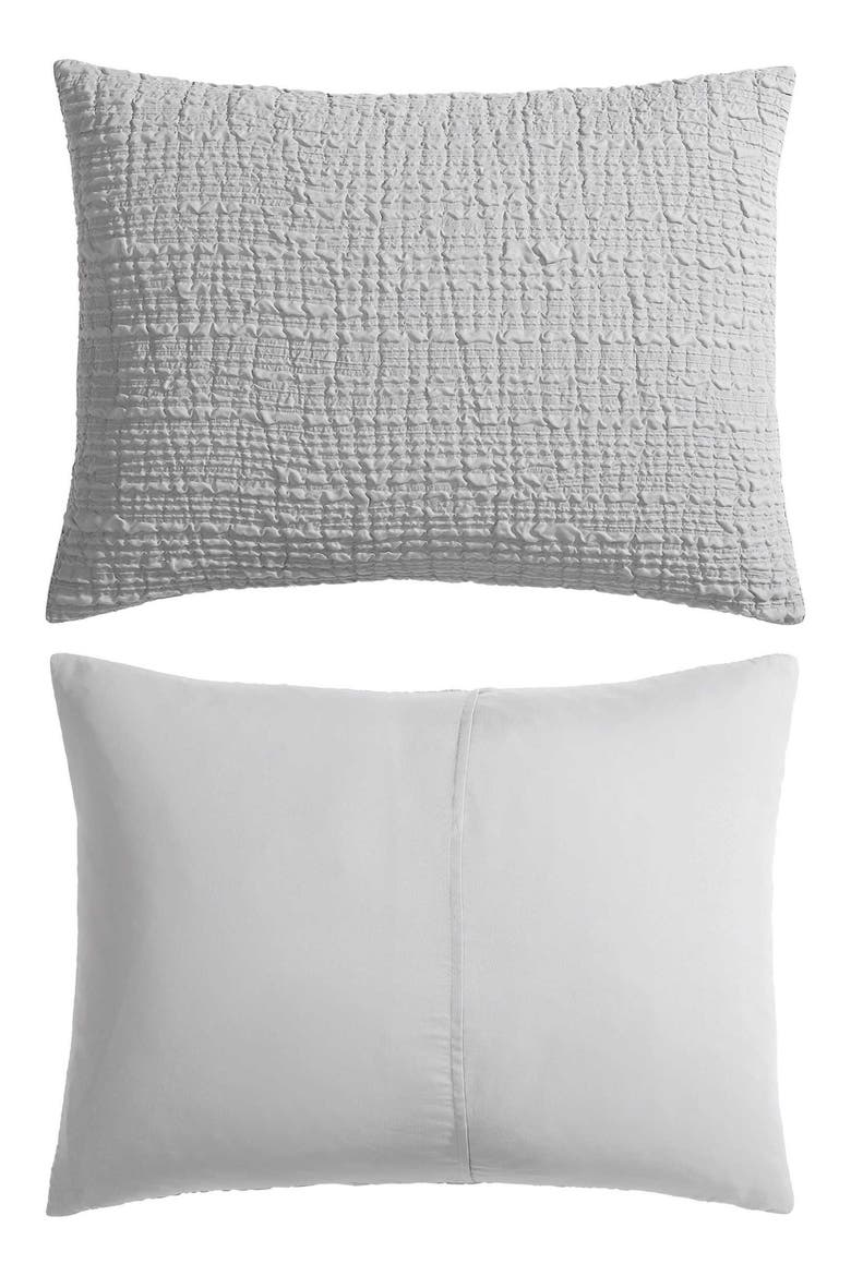 Serenity Waves Duvet Cover & Sham Set, Alternate, color, GREY