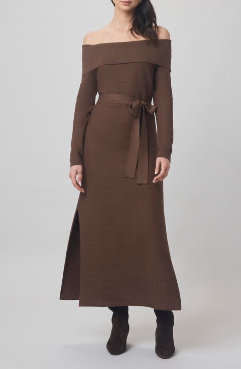 x @cellajaneblog Over the Shoulder Sweater Dress