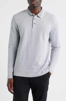 Pittman Long Sleeve Cotton Piqué Polo