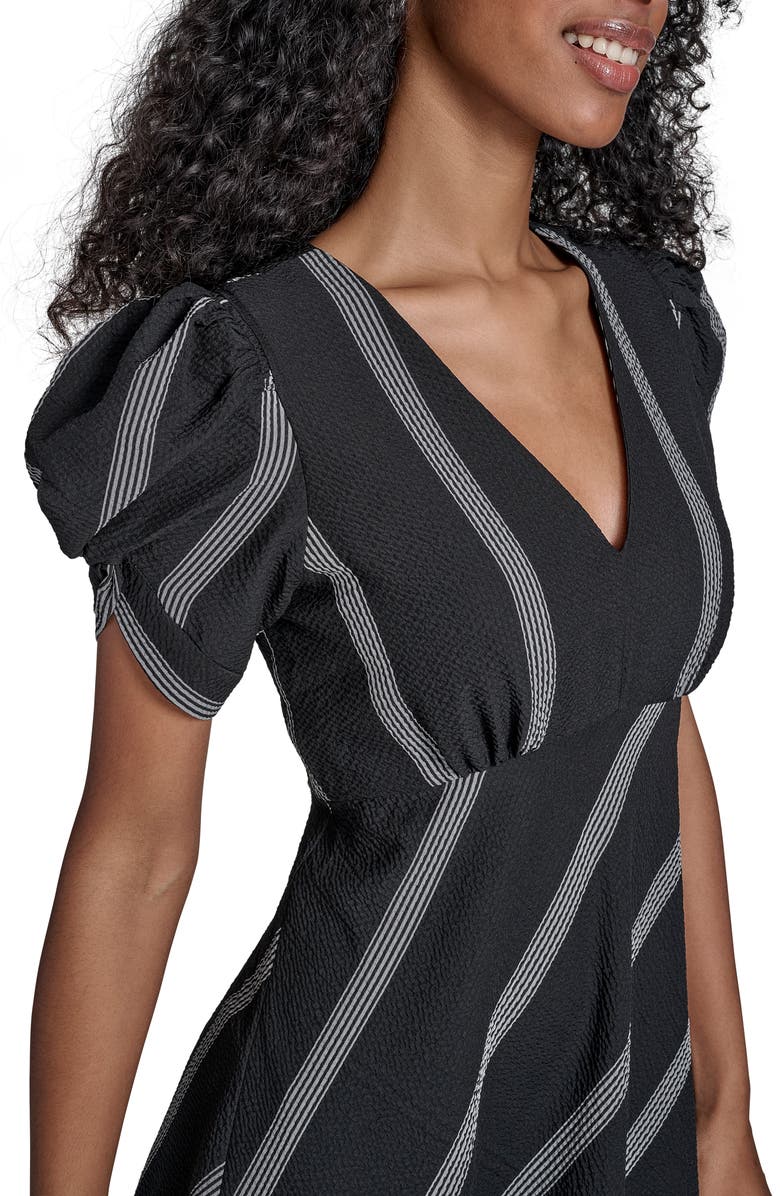 Calvin Klein Stripe Gauze Minidress, Alternate, color, 