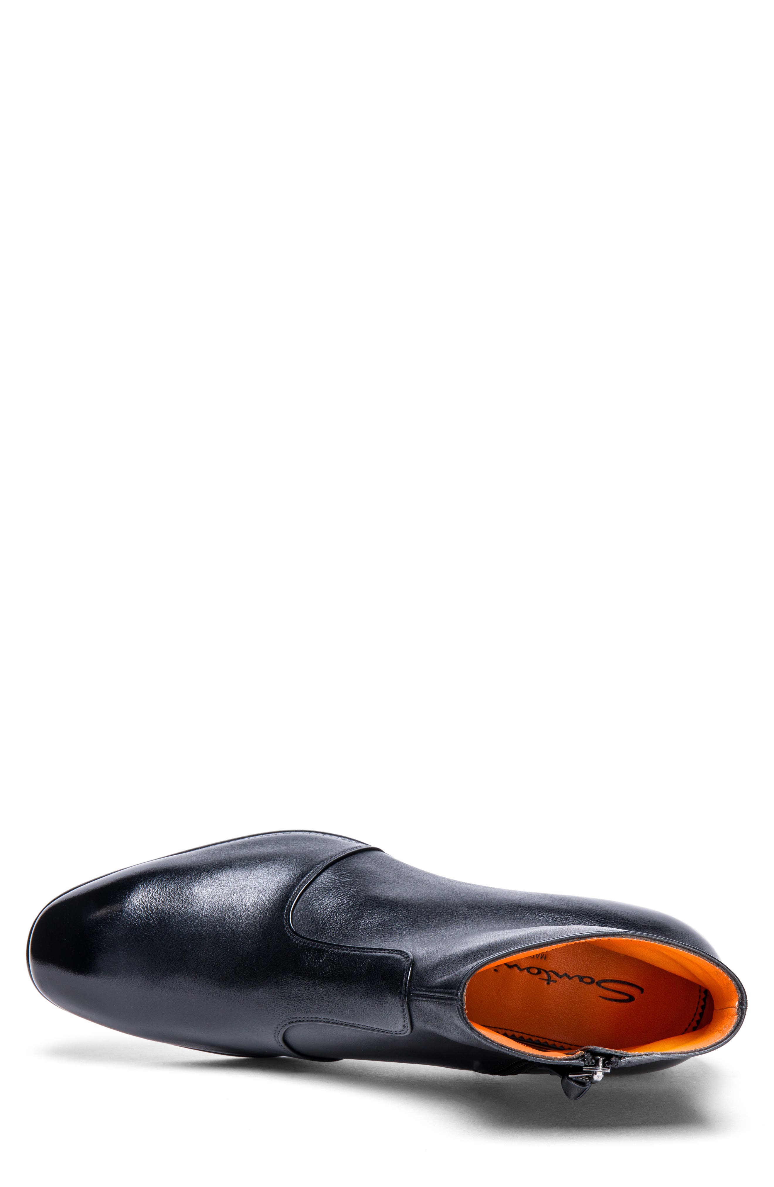 Santoni Adrian Zip-Up Boot, Alternate, color, Black