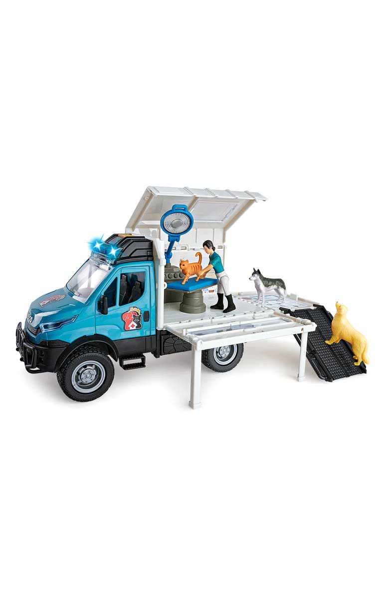 Dickie Toys HK Ltd Light & Sound Iveco Animal Rescue Playset, Alternate, color, 