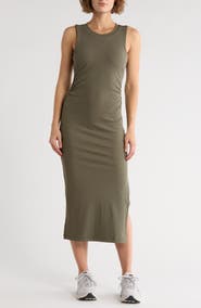 APANA Expedite Sleeveless Rib Midi Dress
