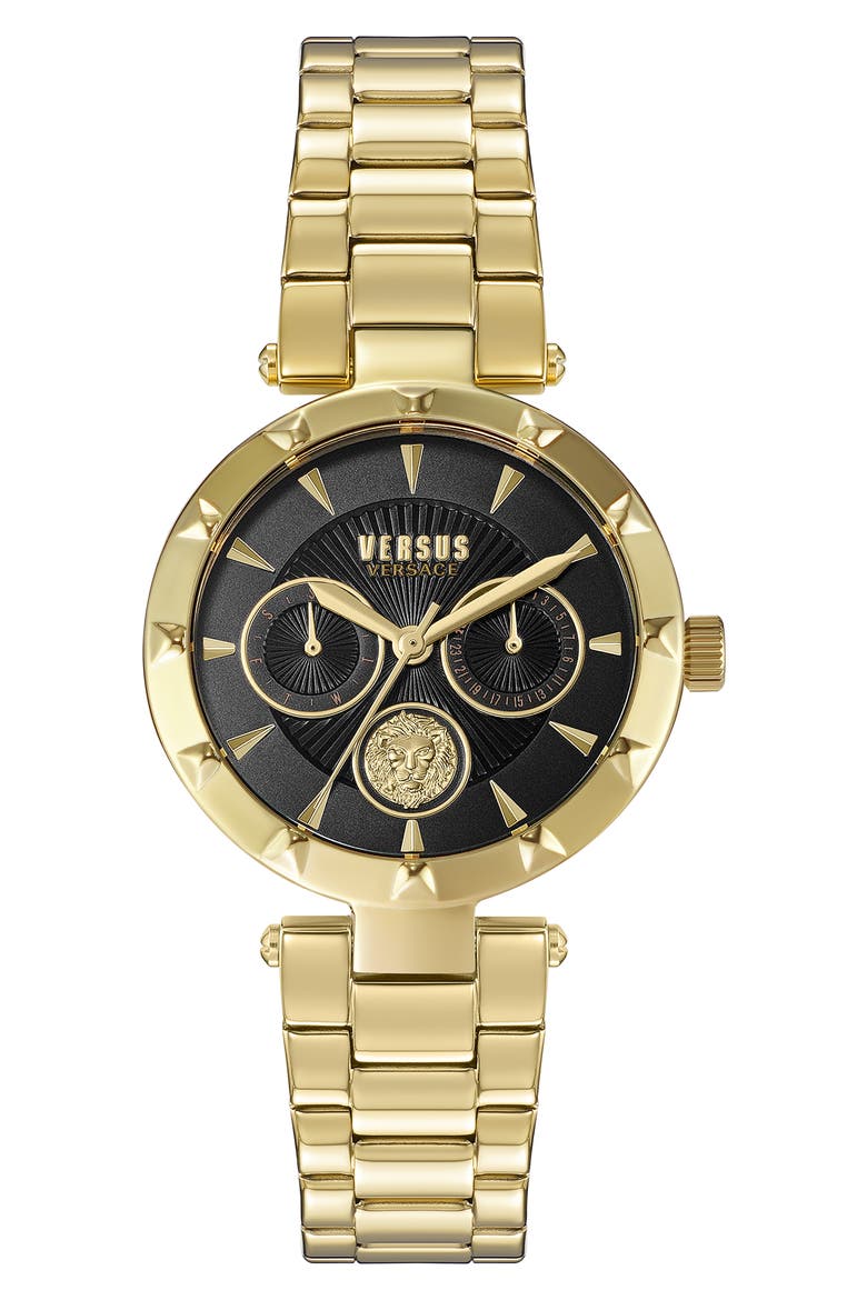 Versus Sertie Bracelet Watch, 36mm, Main, color, GOLD