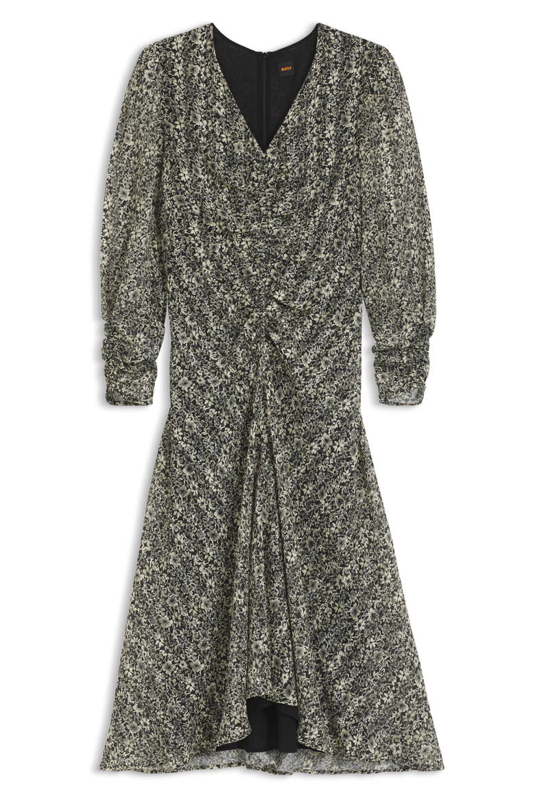 Derodeo Ruched Midi Dress, Alternate, color, OPEN MISC