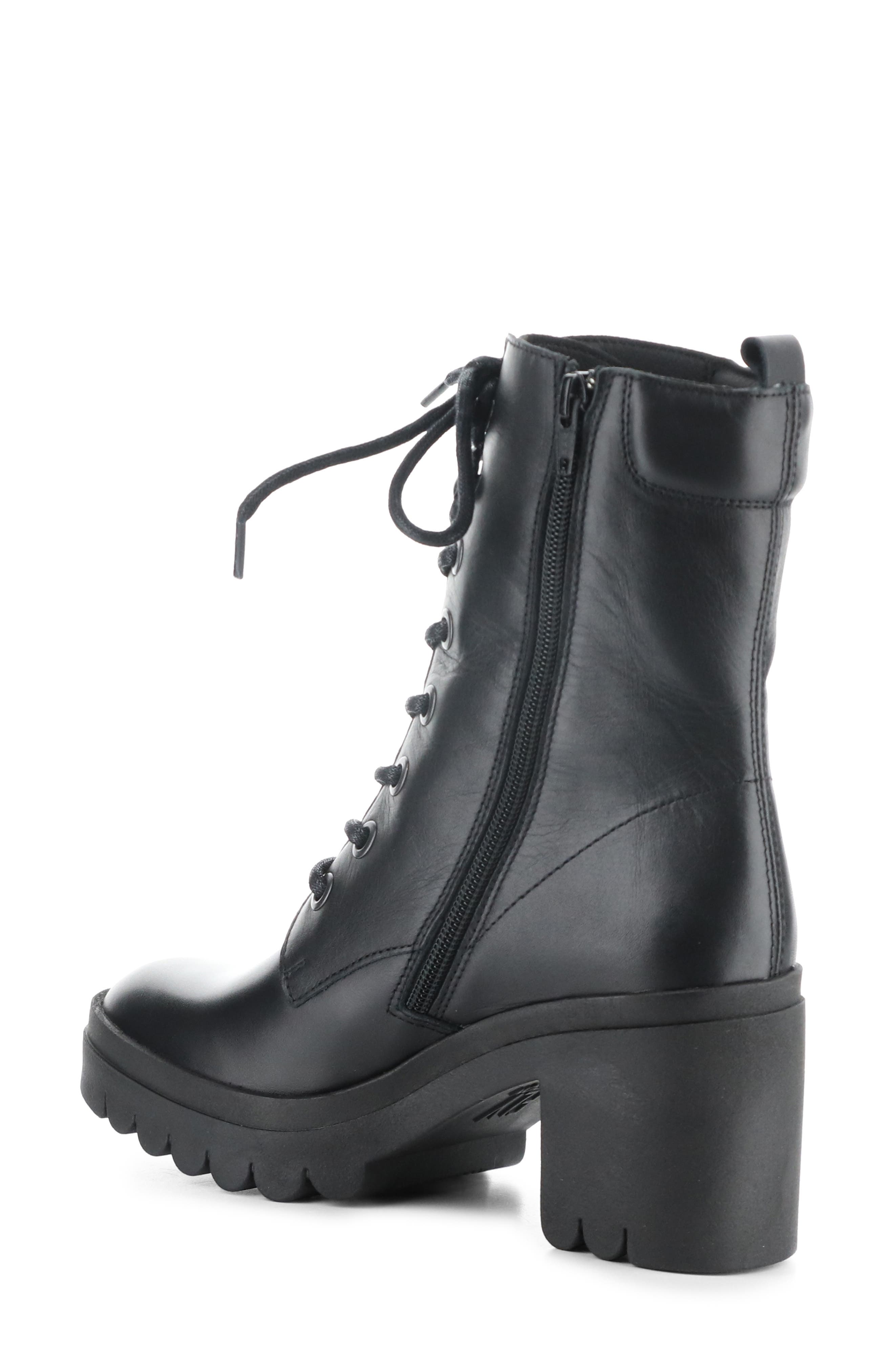 Fly London Tiel Combat Boot, Alternate, color, 011 Black Dublin