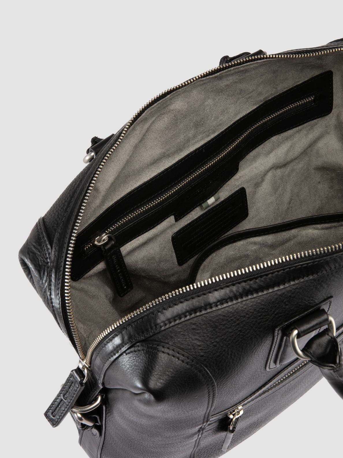 Officine Creative Jules 007 Briefcase, Alternate, color, Black