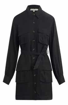 The Utility Glamour Long Sleeve Cargo Dress
