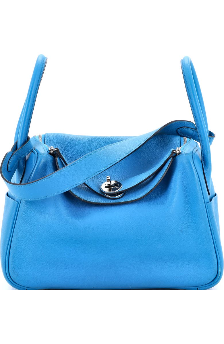 Pre-Owned Hermes Lindy Bag Evercolor 26, Main, color, Bleu Zanzibar