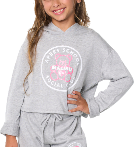 Crop sweatshirt with screen - Little kid