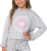 Malibu Sugar Crop sweatshirt with screen - Little kid