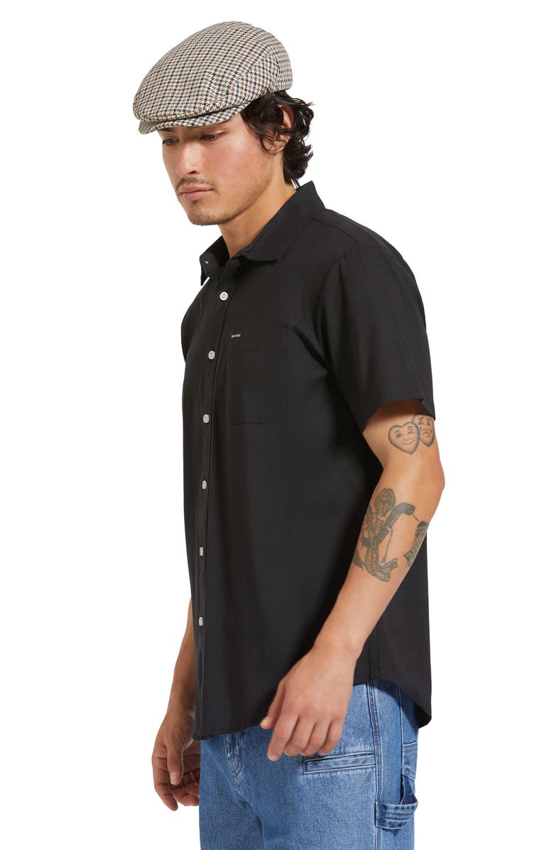 Brixton Hooligan Snap Cap, Alternate, color, Sand/ Black/ Sepia