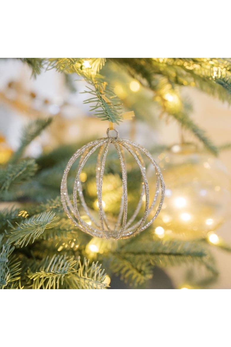 4" Champagne Assorted Ornament, Alternate, color, Champagne
