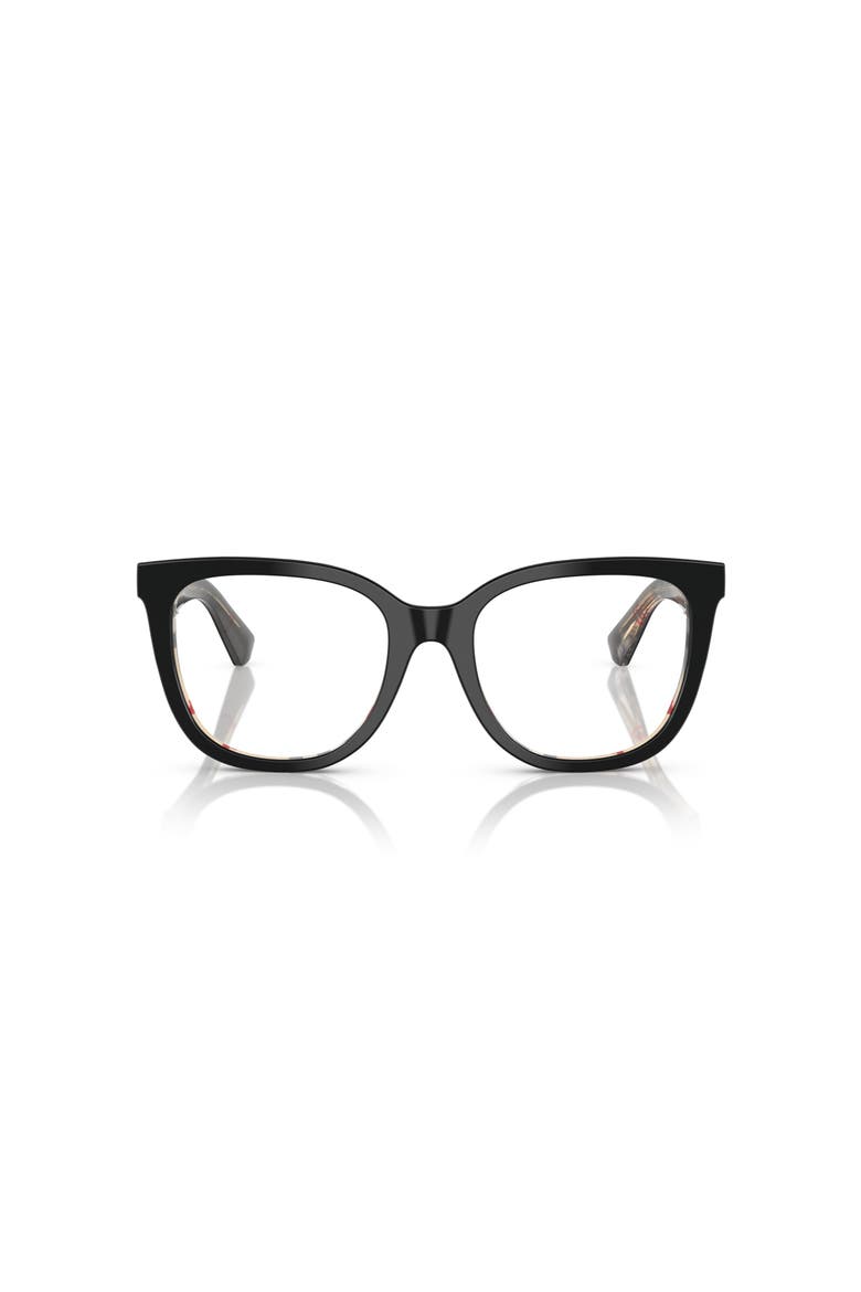53mm Square optical glasses, Alternate, color, Black