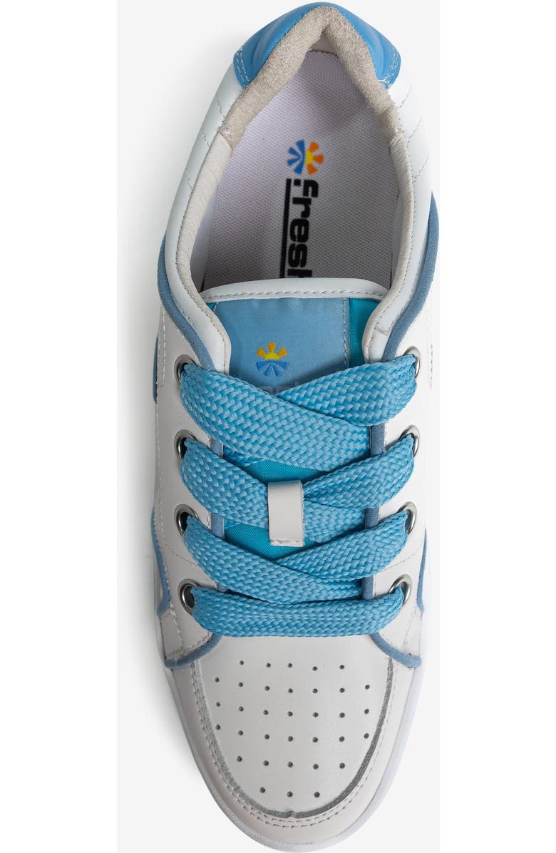 Freshy Steezy Lites Women's Sneaker, Alternate, color, White/Light Blue