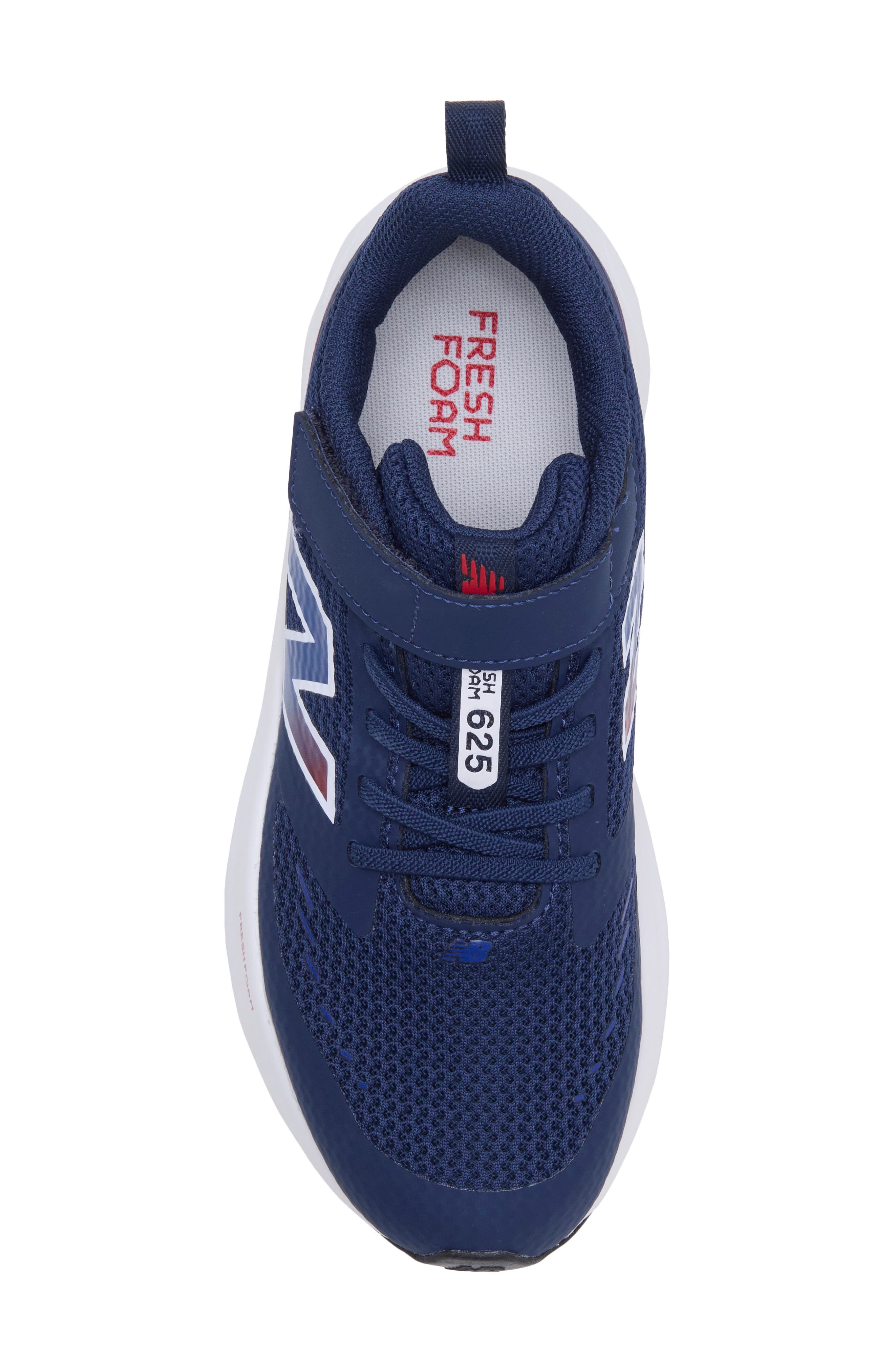 Kids' 625 Sneaker, Alternate, color, NB NAVY/ TEAM RED