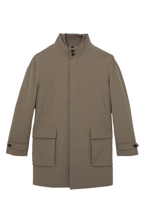 Reiss Player Water Resistant Coat In Brown