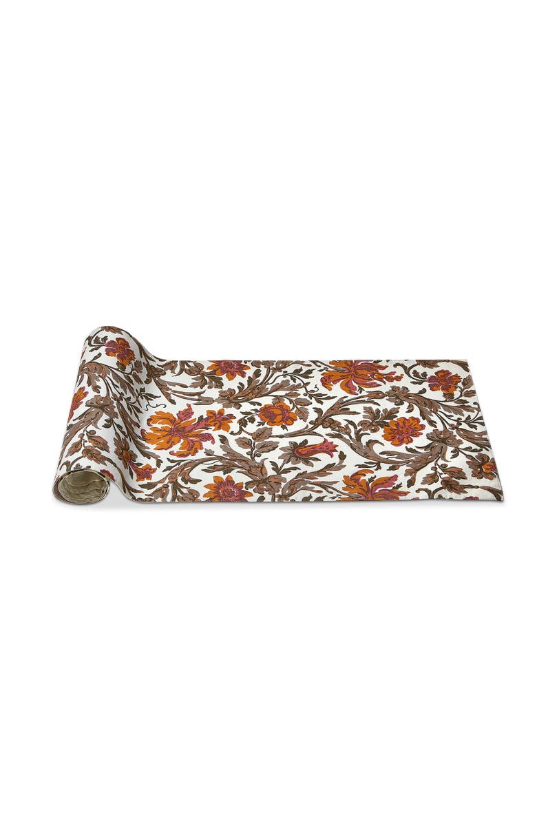 tag Grateful Gatherings Multicolor Cotton Table Runner Machine Washable, Main, color, Multicolored