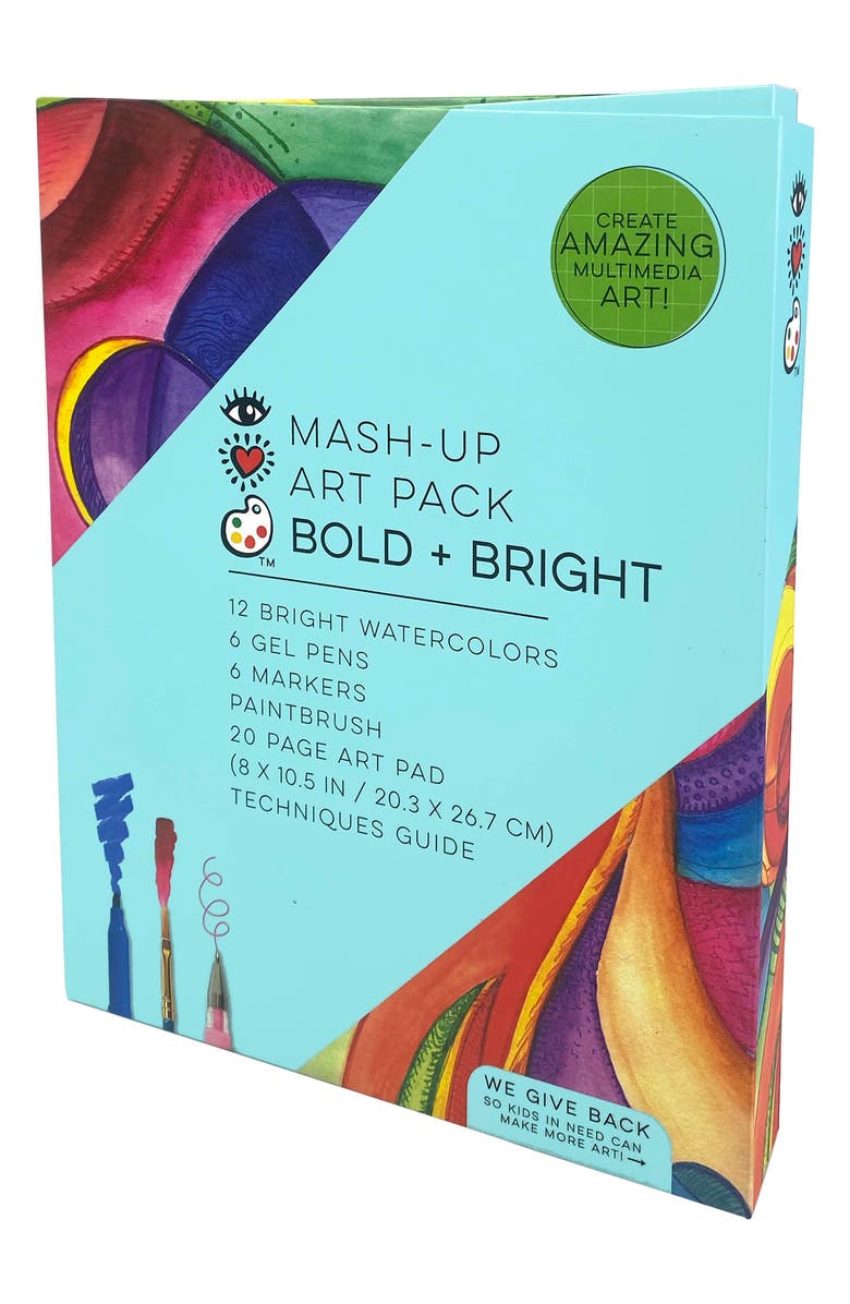 BRIGHT STRIPES Kids' Mash-Up Bold + Bright Art Pack, Alternate, color, Blue