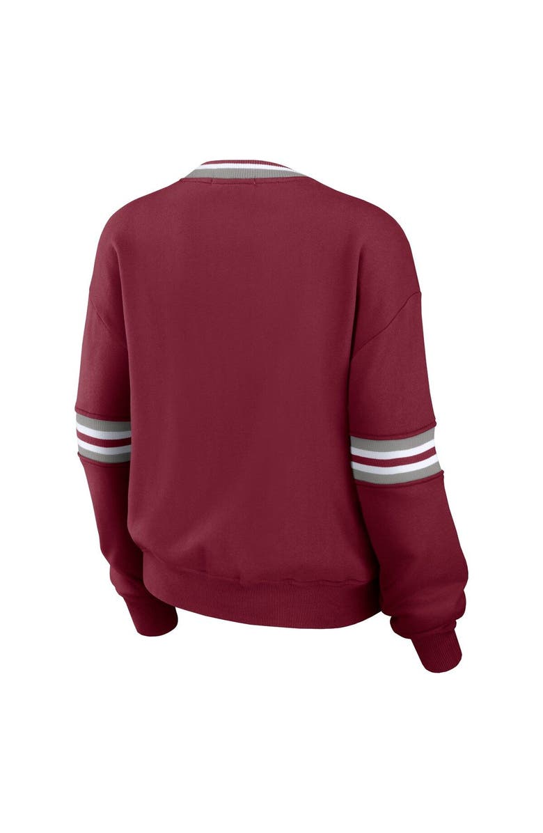 WEAR by Erin Andrews Women's WEAR by Erin Andrews Crimson Alabama Crimson Tide Vintage Pullover Sweatshirt, Alternate, color,