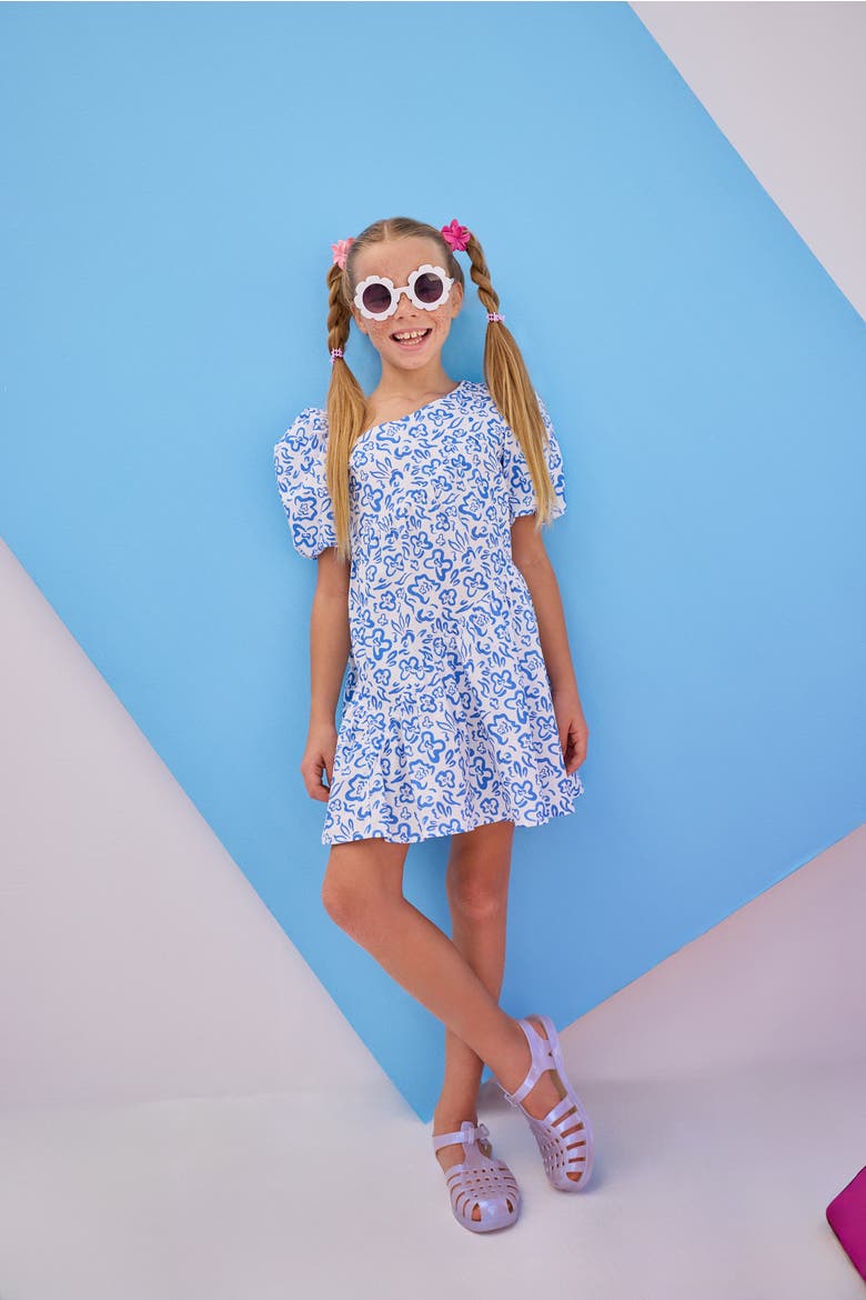 Kids' Asymmetrical Dress, Alternate, color, Matisse Blooms