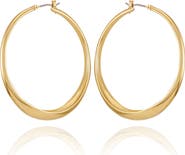 Vince Camuto Twisted Hoop Earrings