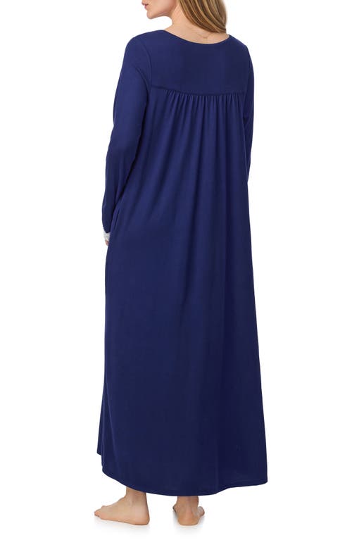 Eileen West Long Sleeve Ballet Nightgown In Blue