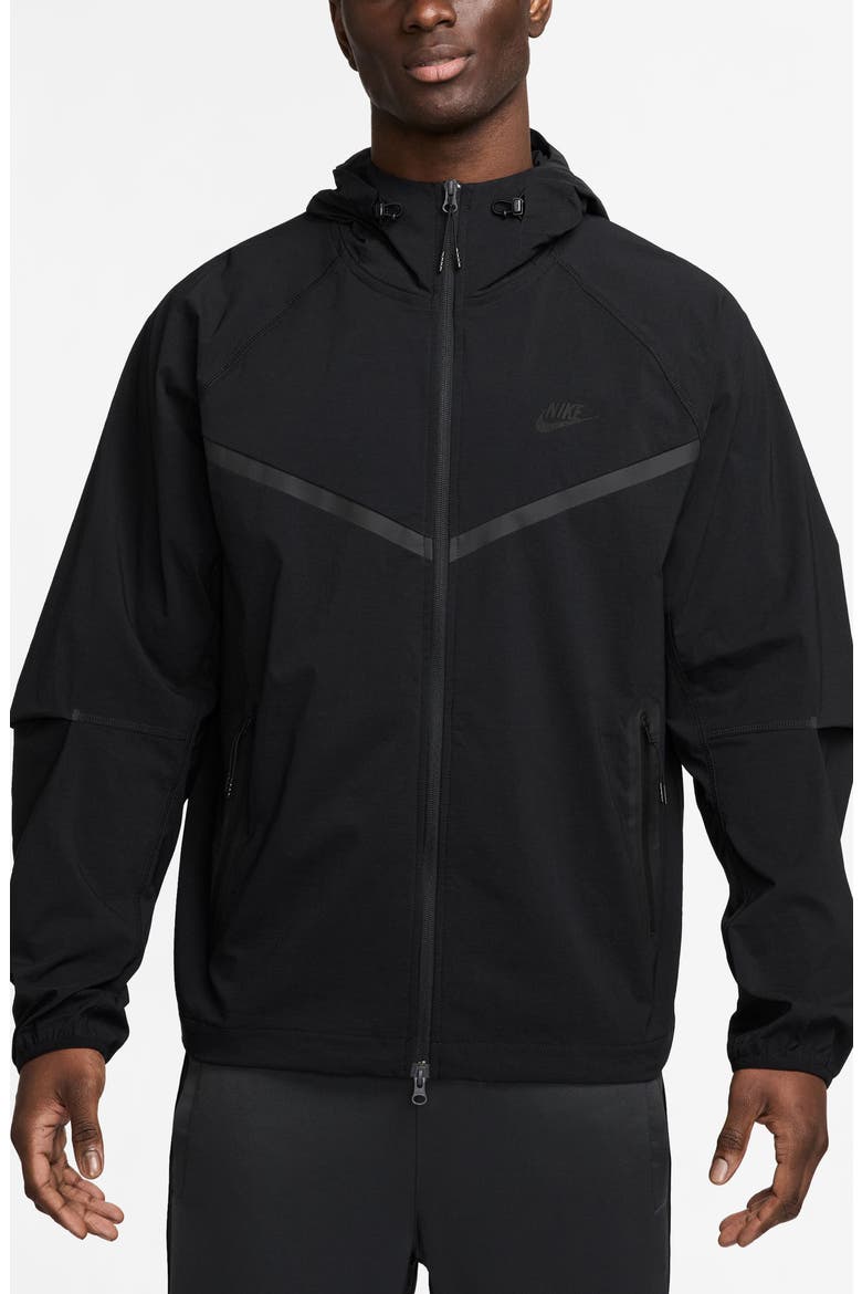 Sportswear Tech Windrunner Jacket, Main, color, 010 BLACK/BLACK
