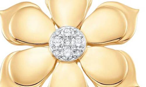 Sara Weinstock Petite Diamond Flower Stud Earrings In Gold