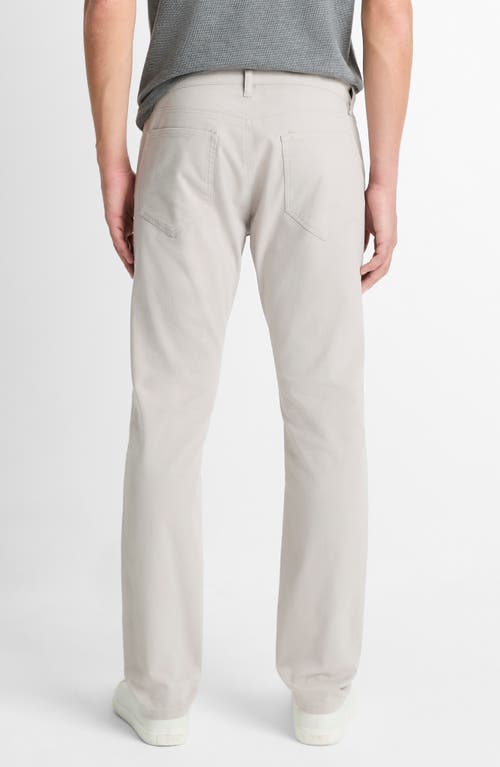 Vince Dylan Slim Fit Peached Stretch Cotton Pants In Silvermoon