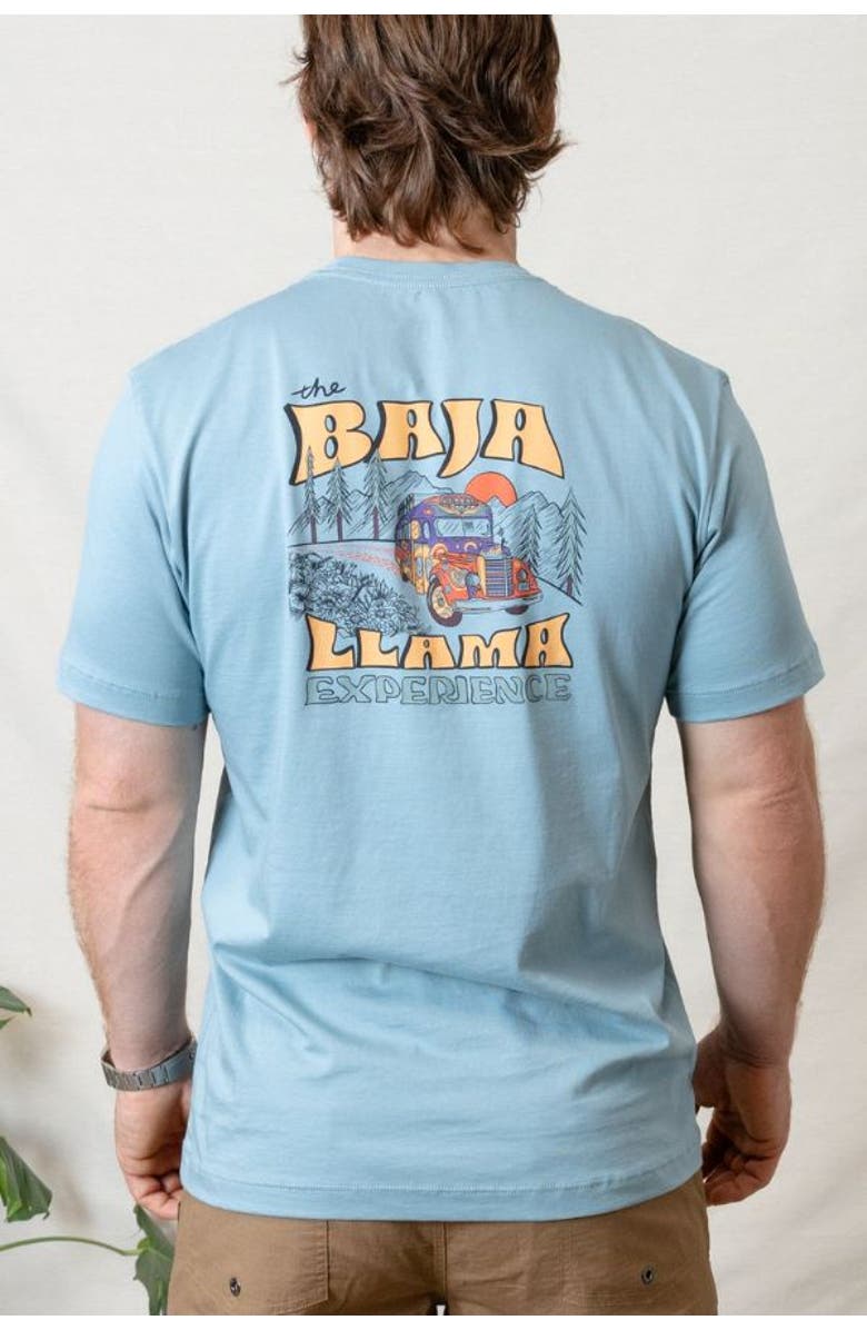 Baja Llama BUS EXPERIENCE - PRIMO GRAPHIC TEE, Alternate, color, Teal