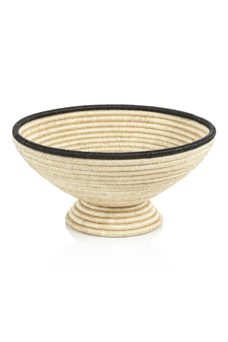Matera Coiled Bowl, Main, color, BEIGE/ BLACK