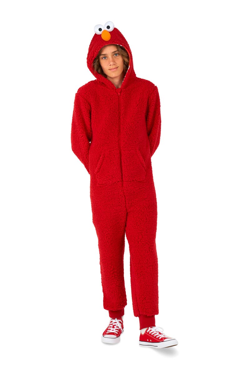 Kids' Sesame Street® Elmo Jumpsuit, Main, color, RED