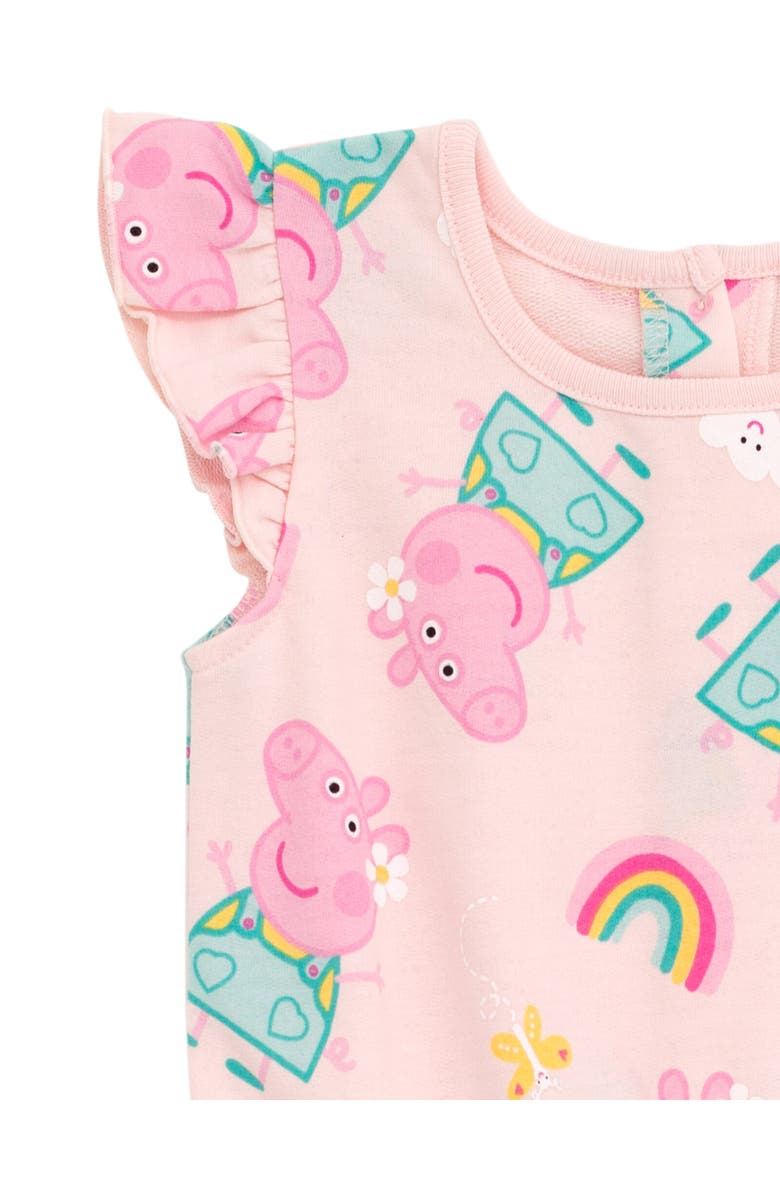 Peppa Pig Sleeveless Skater Romper, Alternate, color, Pink