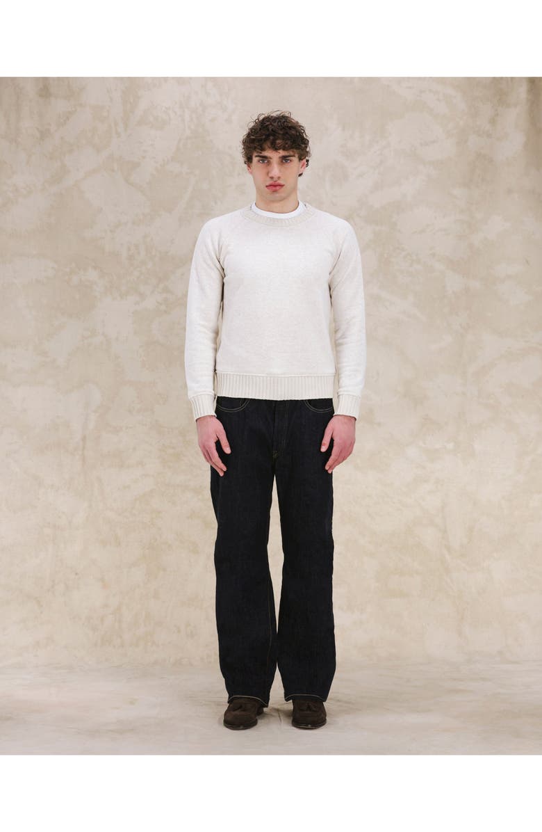 Fortela 933 Barney Japan Selvedge 5-Pocket Loose Fit Indigo Rinse Denim, Alternate, color, Blue