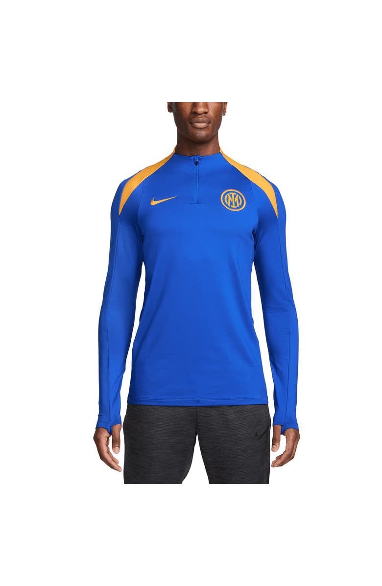 Nike Men's Nike  Blue Inter Milan  2024/25 Third Strike Drill Performance Quarter-Zip Pullover Top, Main, color, Blue