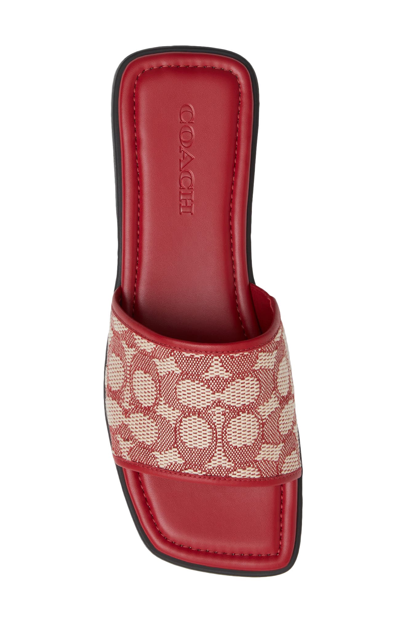 COACH Florence Signature Jacquard Slide Sandal, Alternate, color, 