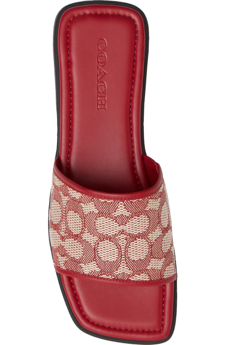 COACH Florence Signature Jacquard Slide Sandal, Alternate, color,